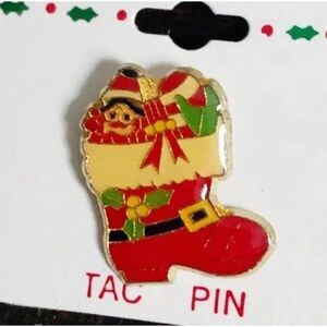 Christmas Stocking Holiday Tac Pin NOC